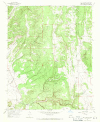 Bull Canyon 1966 topographic map thumbnail