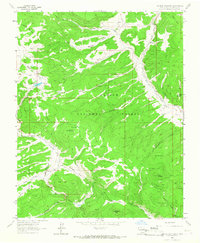 Burned Mountain 1963 topographic map thumbnail