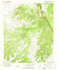 Burned Timber Canyon 1972 topographic map thumbnail