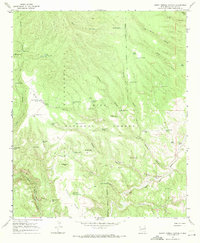 Burnt Corral Canyon 1967 topographic map thumbnail