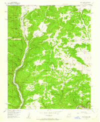 Burnt Mesa 1954 topographic map thumbnail