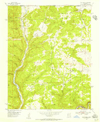 Burnt Mesa 1954 topographic map thumbnail