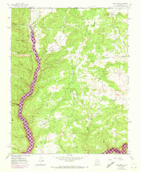 Burnt Mesa 1954 topographic map thumbnail
