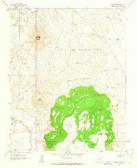 Cabezon Peak 1961 topographic map thumbnail