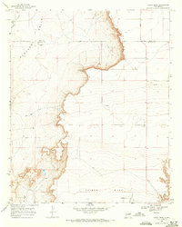 Candy Mesa 1968 topographic map thumbnail