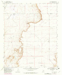 Candy Mesa 1968 topographic map thumbnail