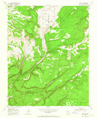Canjilon 1953 topographic map thumbnail