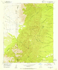 Capilla Peak 1954 topographic map thumbnail