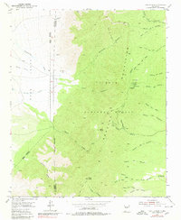 Capilla Peak 1954 topographic map thumbnail