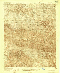 Capitan Mountains 1935 topographic map thumbnail