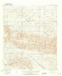 Capitan Mountains 1935 topographic map thumbnail