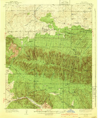 Capitan Mountains topographic map thumbnail