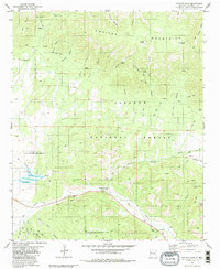 Capitan Pass 1981 topographic map thumbnail