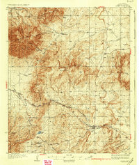 Capitan 1937 topographic map thumbnail