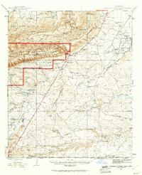 Carlsbad Caverns East 1945 topographic map preview