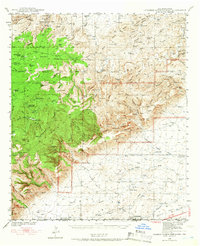 Carlsbad Caverns West 1940 topographic map thumbnail