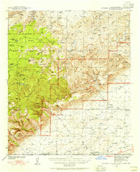 Carlsbad Caverns West 1940 topographic map thumbnail