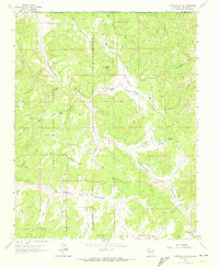 Carracas Canyon 1963 topographic map thumbnail