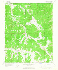 Carracas Canyon 1963 topographic map thumbnail