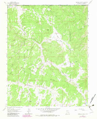 Carracas Canyon 1963 topographic map thumbnail