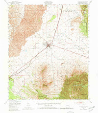 Carrizozo 1950 topographic map thumbnail