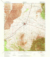 Carrizozo 1950 topographic map thumbnail