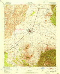 Carrizozo 1950 topographic map thumbnail