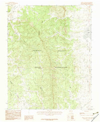 Cedar Canyon 1983 topographic map thumbnail