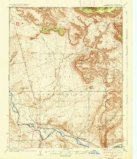 Chimney Rock 1936 topographic map thumbnail