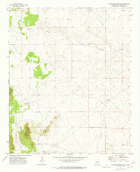Chupadero Mountain 1973 topographic map thumbnail