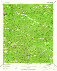 Cloudcroft 1952 topographic map thumbnail