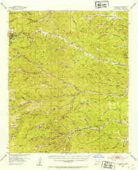 Cloudcroft 1952 topographic map preview