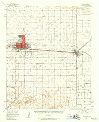 Clovis 1957 topographic map thumbnail
