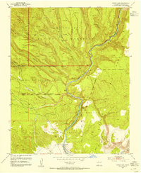Cochiti Dam 1953 topographic map thumbnail