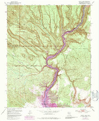 Cochiti Dam 1953 topographic map thumbnail