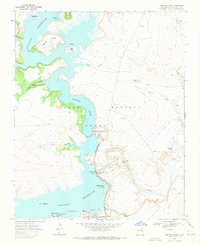 Conchas Dam 1968 topographic map thumbnail