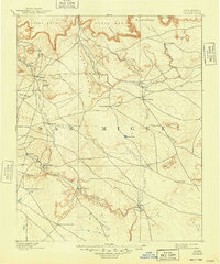 Corazon 1892 topographic map thumbnail
