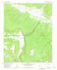 Cottonwood Canyon 1961 topographic map thumbnail