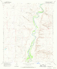 Cottonwood Draw 1967 topographic map thumbnail