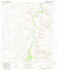 Cottonwood Draw 1967 topographic map thumbnail