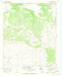 Cow Canyon 1968 topographic map thumbnail
