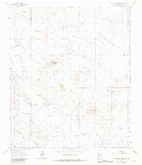 Cow Springs Mountain 1963 topographic map thumbnail