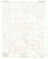 Cowboy Mesa 1981 topographic map thumbnail