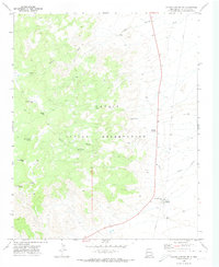 Coyote Canyon NW 1970 topographic map thumbnail