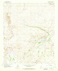 Coyote Draw 1963 topographic map thumbnail