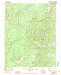 Crevasse Canyon 1982 topographic map thumbnail