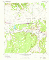 Cubero 1957 topographic map thumbnail
