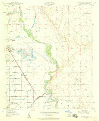 Dexter East 1950 topographic map thumbnail