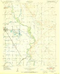 Dexter East 1950 topographic map thumbnail