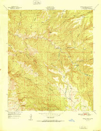 Dorsey Ranch 1951 topographic map thumbnail